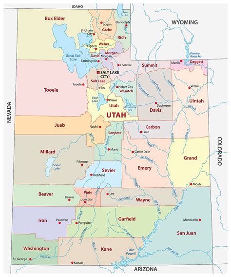 utah mapa.